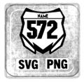 Dirt Bike, Dirt Bike Svg File, Dirt Bike Png File, Front Number Plate Svg, Front Number Plate Png, Files for Cricut and Silhouette